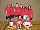 Březen 2012 - okresní kolo - volejbal dívky  5. místo